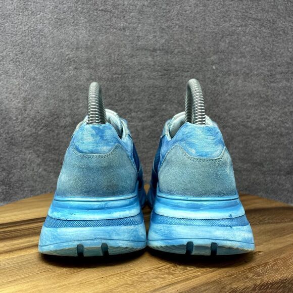 Free People Let's Wander Washed Sneaker Distressed Boardwalk Blue EU 36 US 6 - Picture 4 of 9